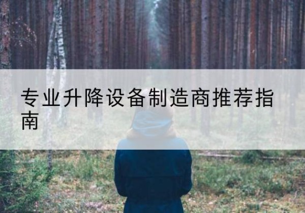 顺庆电动剪叉升降平台厂家-专业升降设备制造商推荐指南